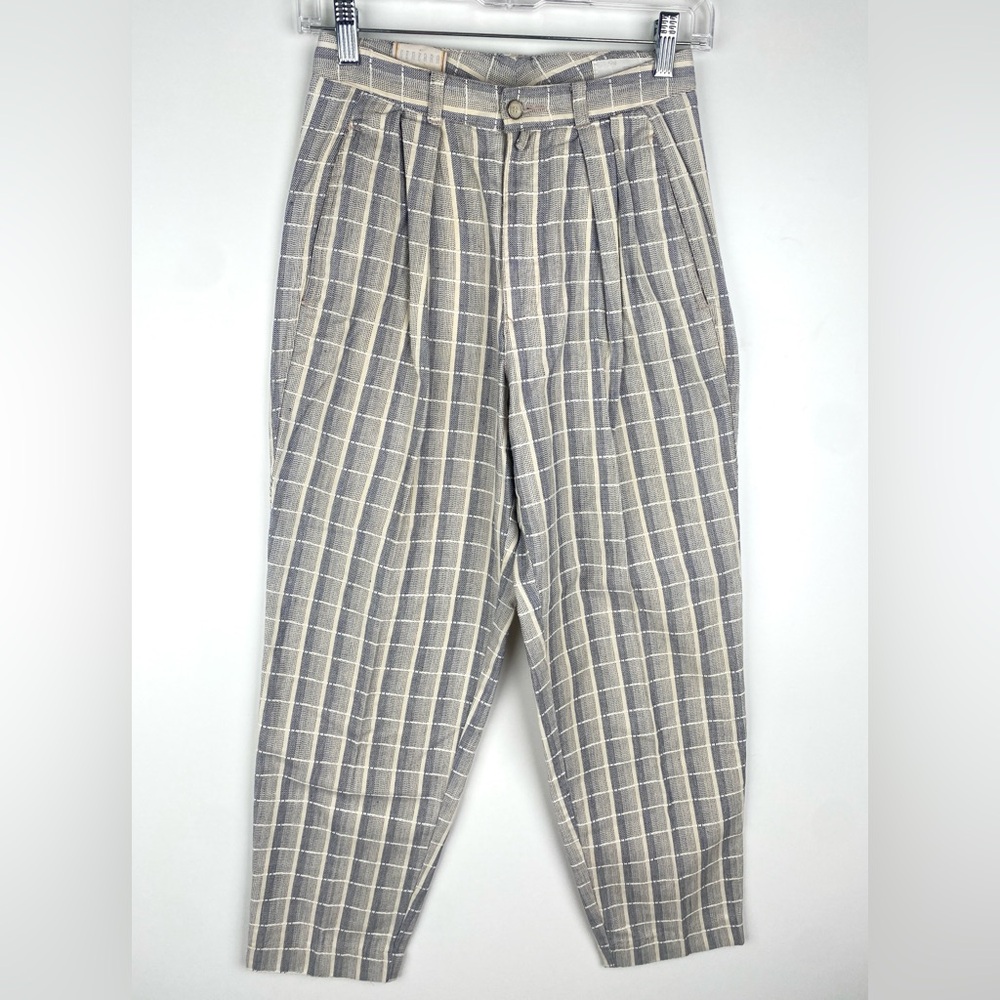 Vintage Generra Cotton Plaid Pants, Sz 10